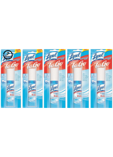 5 x Lysol 99.9% Disinfectant Spray travel pack, Crisp Linen, 1 Ounce (現貨自提價)